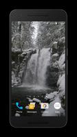 Winter Waterfall Theme পোস্টার