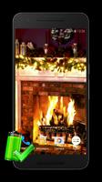 Christmas Fireplace الملصق
