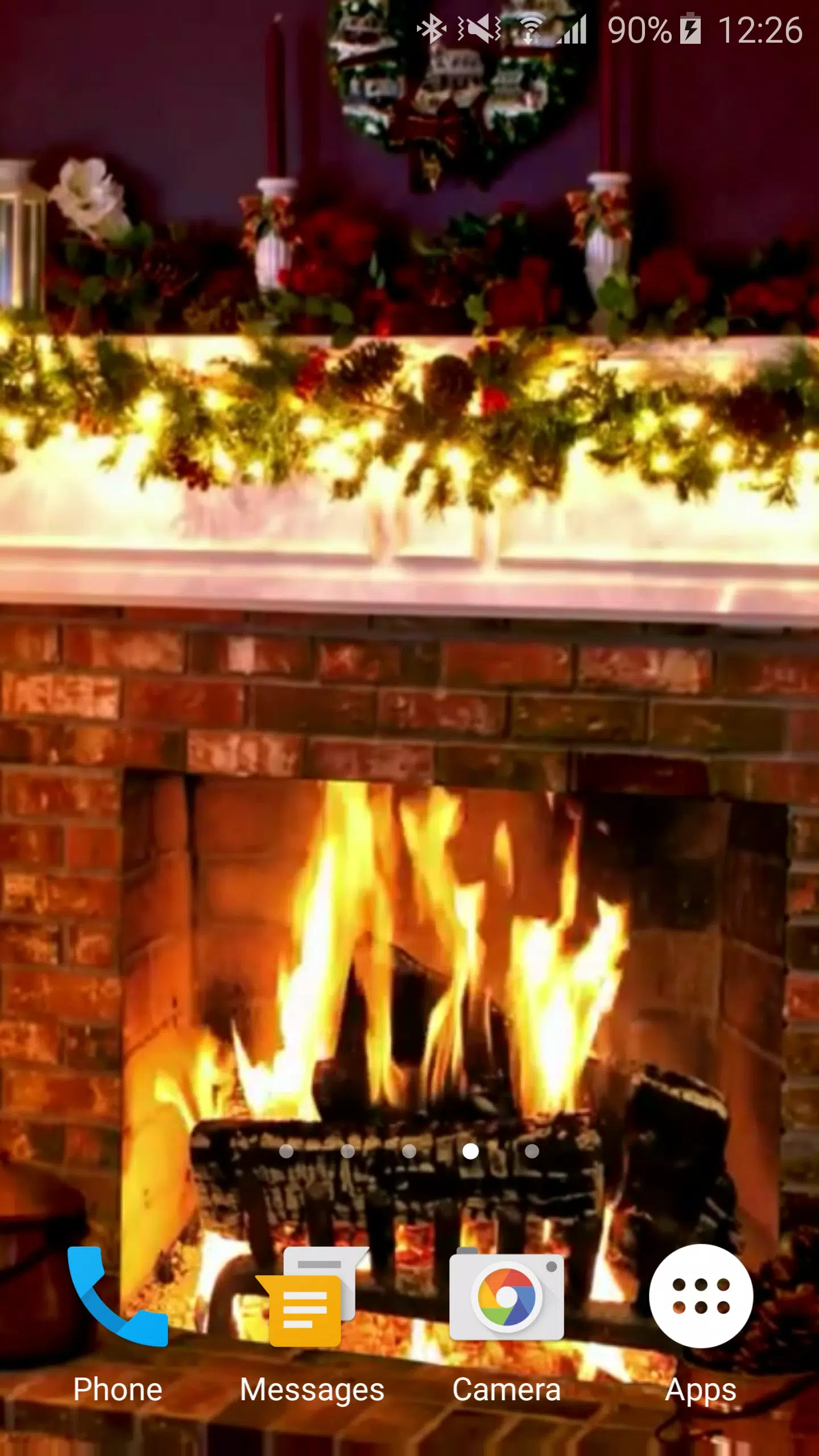 Android 用の クリスマス暖炉ライブ壁紙 Apk をダウンロード