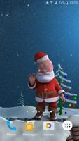 Funny Santa Claus 3D Wallpaper screenshot 1