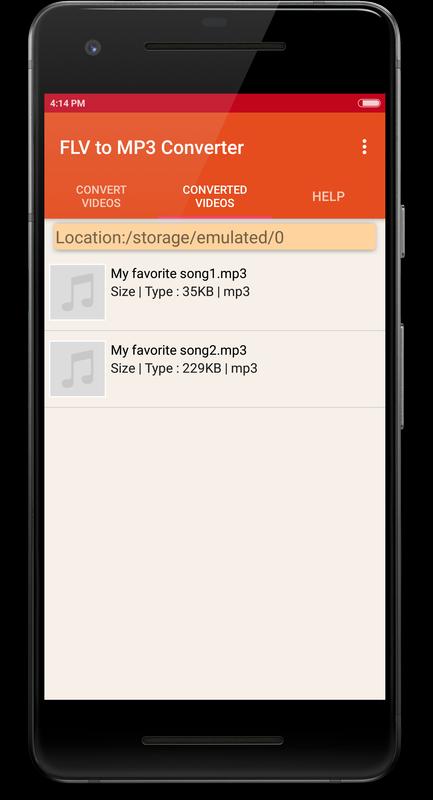 FLV to MP3 Converter for Android - APK Download