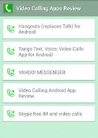 Video Calling Apps Review ภาพหน้าจอ 1