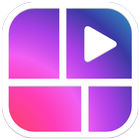 Video collage app-Grid maker,live collage apps آئیکن