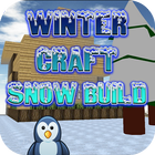 Winter craft snow build icon