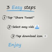 Easy twitter Vids Downloader الملصق