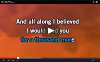 video karaoke pop song with lyrics popular capture d'écran 3