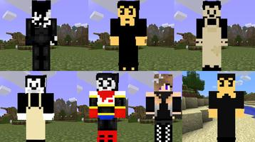 Skins Bendy and The ink machine for mcpe capture d'écran 2