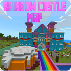 Rainbow Castle map For Mcpe icône