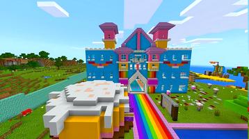 Rainbow Castle map For Mcpe capture d'écran 2