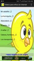 Videos para niños sin internet الملصق