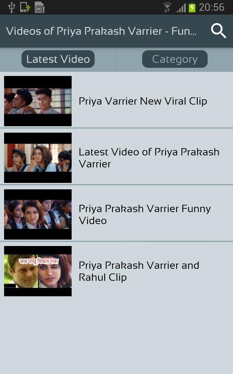 下载Videos of Priya Prakash Varrier - Funny Viral Clip的安卓版本 下载Videos of Priya Prakash Varrier - Funny Viral Clip的安卓版本