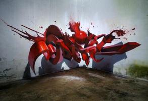 3D Graffiti For Art 2018 Affiche