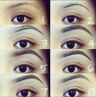 Tutorials Eyebrow Makeup Affiche