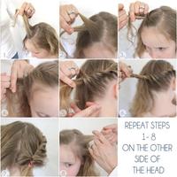 Hairstyles Cute Little Girl Affiche