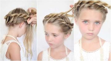 Hairstyles Cute Little Girl تصوير الشاشة 2