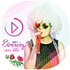 Name On Birthday Cake -Video Status icône