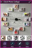 Clock Photo Collage plakat