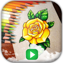 🌺How To Draw Flowers Videos HD 2018 Step By Step! APK