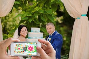 کیک سفید عروس syot layar 3