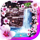 Sakura Waterfall livewallpaper icône