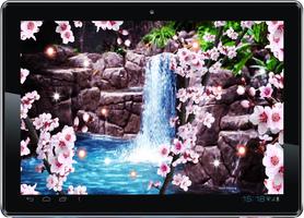 Sakura Waterfall livewallpaper اسکرین شاٹ 1