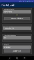 Fake Call Log Generator (Dual Sim) Screenshot 1