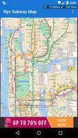 NYC Subway map plakat