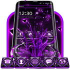 Violet Neon Tech Theme আইকন