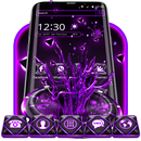 Violet Neon Tech Theme APK