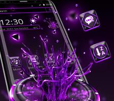 Violet Neon Tech Theme screenshot 2