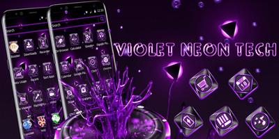 Thème Violet Neon Tech capture d'écran 3