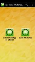 How Install WhatsApp on Tablet الملصق