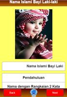 پوستر Rujukan Nama Bayi Islami Laki"