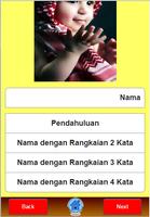 برنامه‌نما Rujukan Nama Bayi Islami Laki" عکس از صفحه