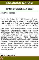 برنامه‌نما Bulughul Marom "1.323 Hadits" عکس از صفحه
