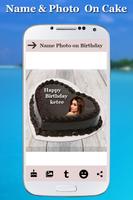 Name Photo on Birthday Cake capture d'écran 1