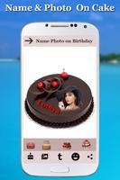 برنامه‌نما Name Photo on Birthday Cake عکس از صفحه