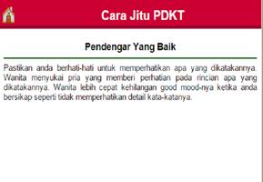 برنامه‌نما Cara Jitu PDKT عکس از صفحه