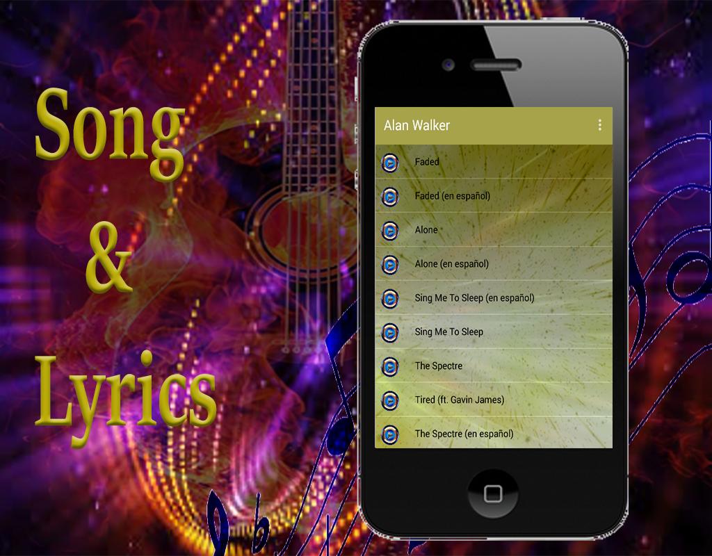 The Spectre Alan Walker Songs Lyrics Full For Android Apk Download - the spectre alan walker songs lyrics full screenshot 1