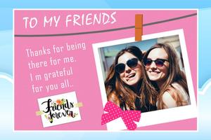 Friendship Photo Editor :  Frame, Sticker, Quotes screenshot 1