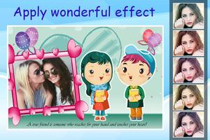 برنامه‌نما Friendship Photo Editor :  Frame, Sticker, Quotes عکس از صفحه