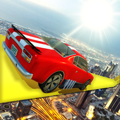 Mega ramp stunt car racing game icon