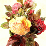 Vintage Flower Wallpaper icône