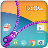Transparent Zipper Lock Screen ícone