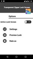 Transparent Zipper Lock Screen imagem de tela 2