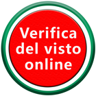 آیکون‌ Verifica del visto online