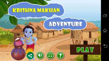 Cute Krishna Adventure Poster