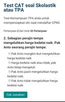 Simulasi Soal TES CAT CPNS captura de pantalla 1
