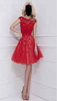 Red Dress Photo Montage پوسٹر