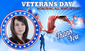 Veterans Day Photo Frames Affiche